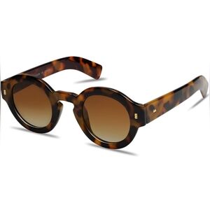 Tortoise Frame Round Sunglasses